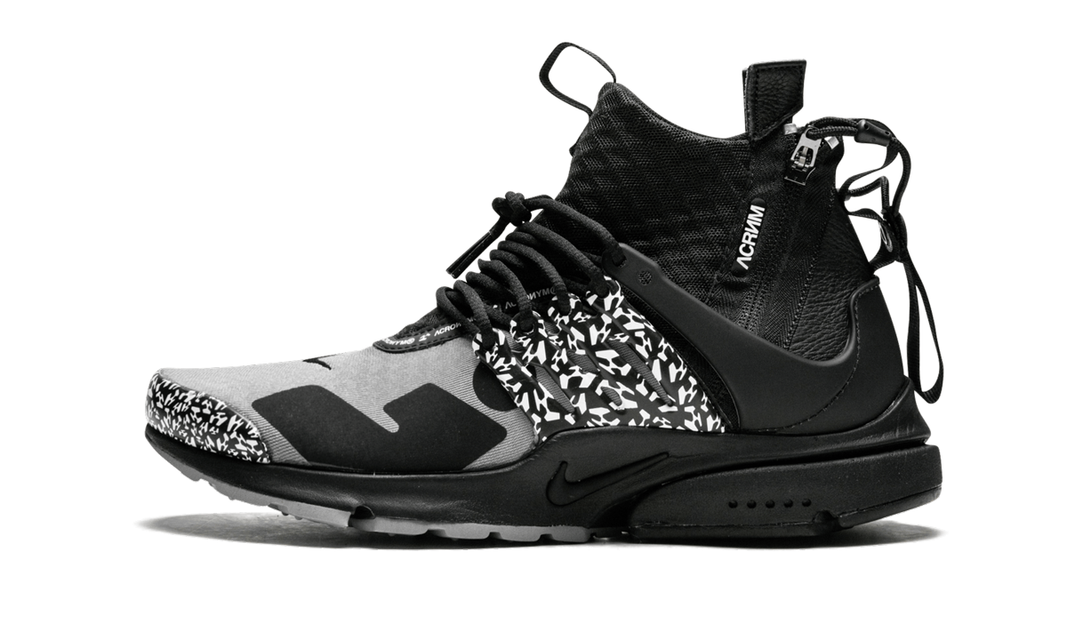 Overkicks - Nike Air Presto Mid Acronym Cool Grey (AH7832-001) - vista lateral