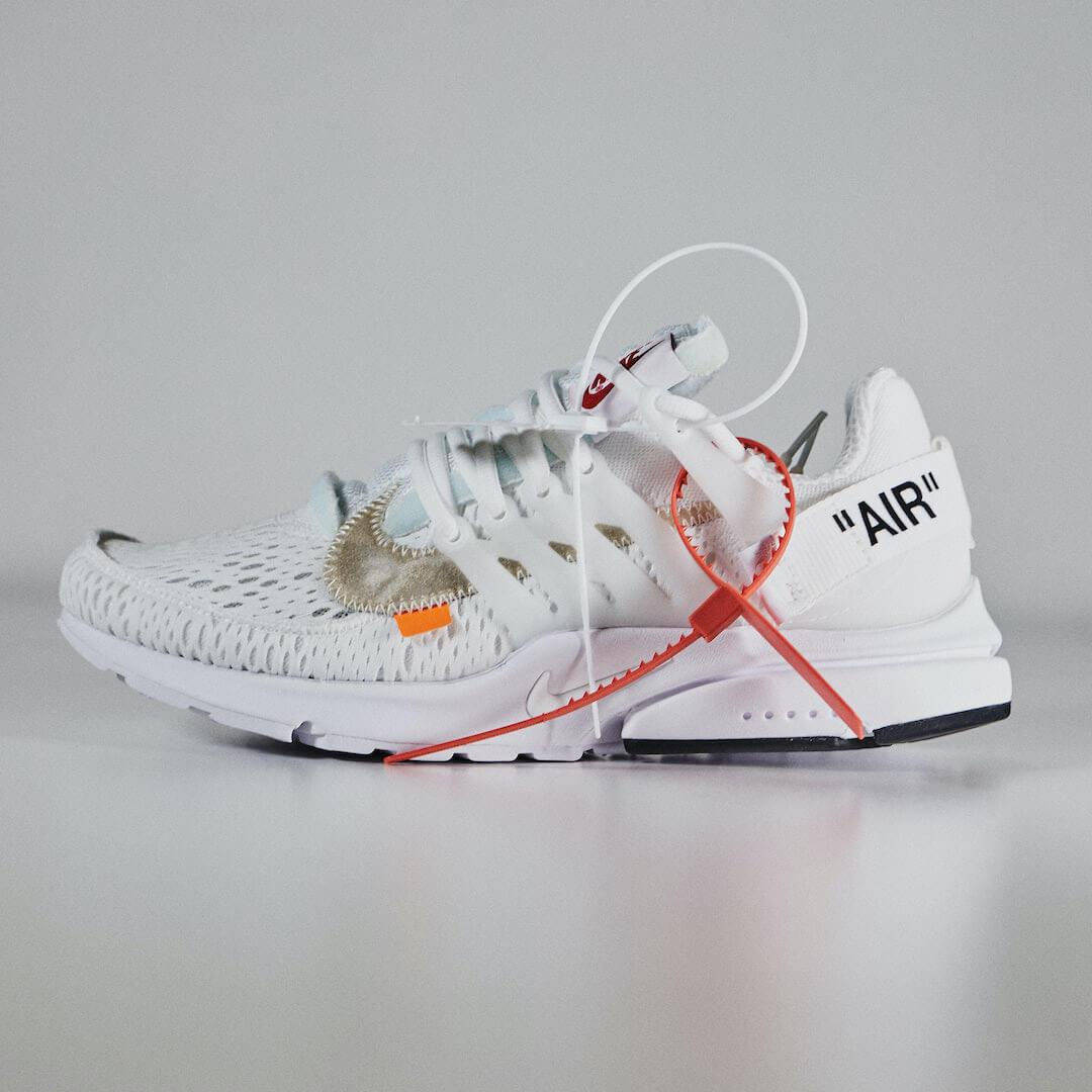 Overkicks - Nike Air Presto Off-White White (2018) (AA3830-100) - detalle talon