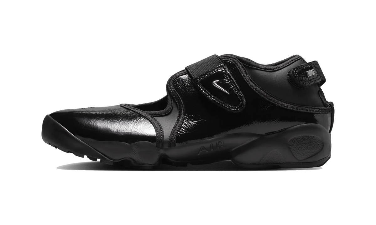 Overkicks - Nike Air Rift Black Metallic Silver (Womens) (IB8954-001) - vista lateral