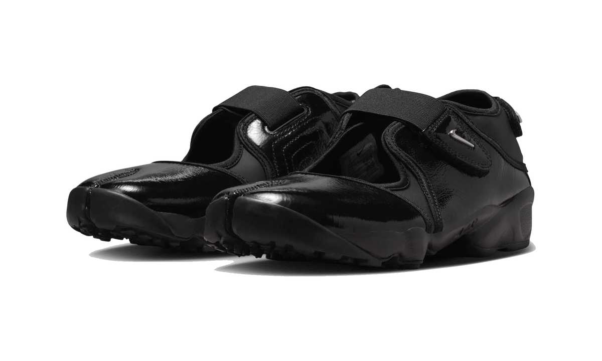 Overkicks - Nike Air Rift Black Metallic Silver (Womens) (IB8954-001) - vista trasera