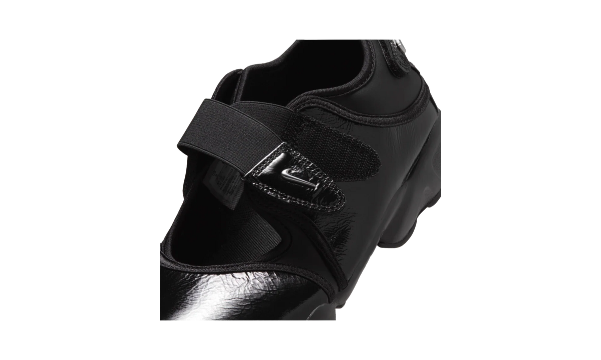 Overkicks - Nike Air Rift Black Metallic Silver (Womens) (IB8954-001) - detalle lateral interior