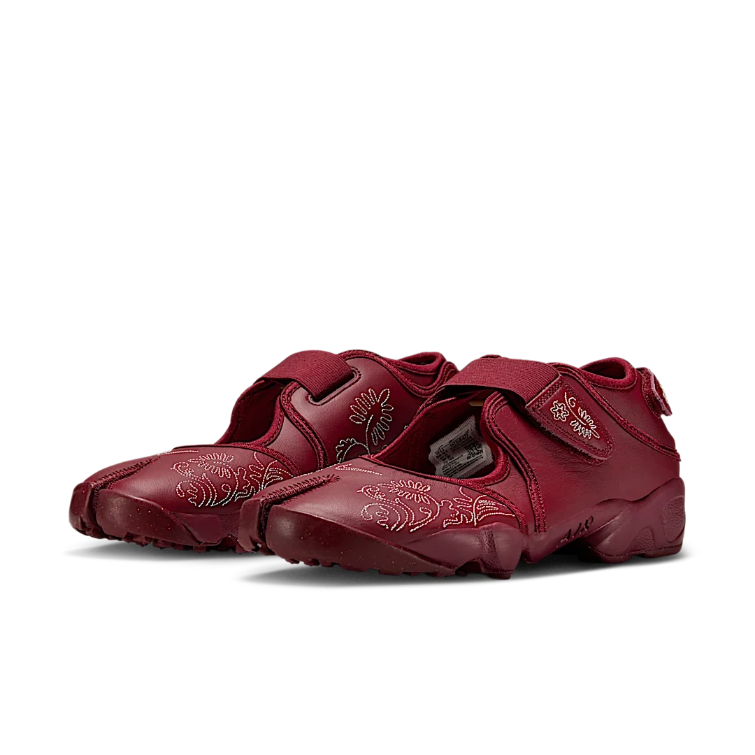 Overkicks - Nike Air Rift Botanical Stitch Team Red (Womens) (IH7318-677) - vista trasera