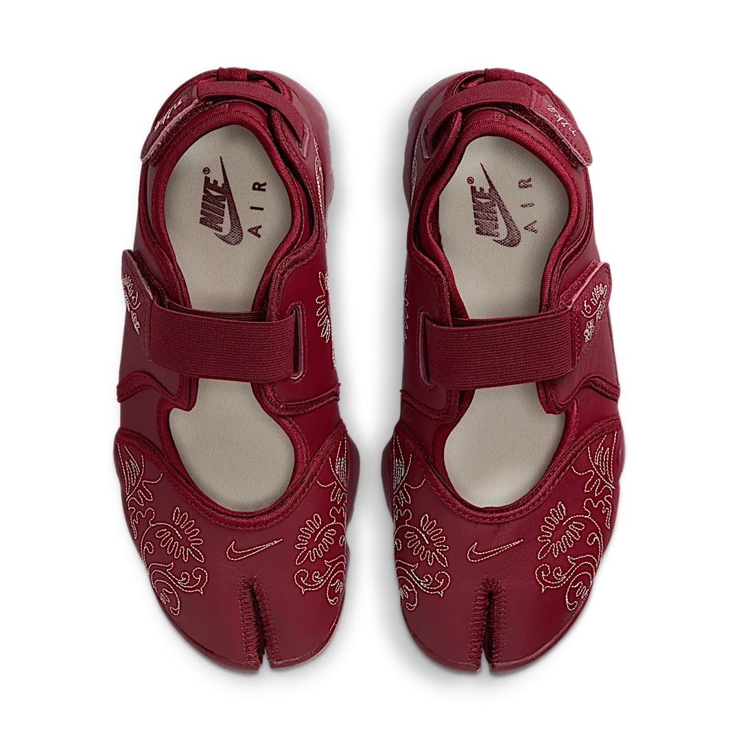 Overkicks - Nike Air Rift Botanical Stitch Team Red (Womens) (IH7318-677) - par completo