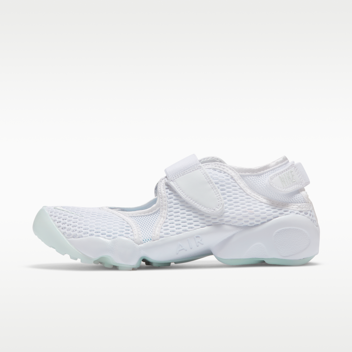 Overkicks - Nike Air Rift Breathe Pure Platinum (Womens) (848386-100) - vista lateral