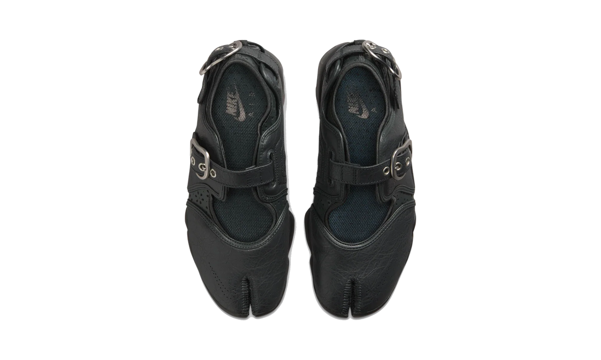 Overkicks - Nike Air Rift Leather Anthracite Metallic Silver (Womens) (IR5863-060) - vista superior