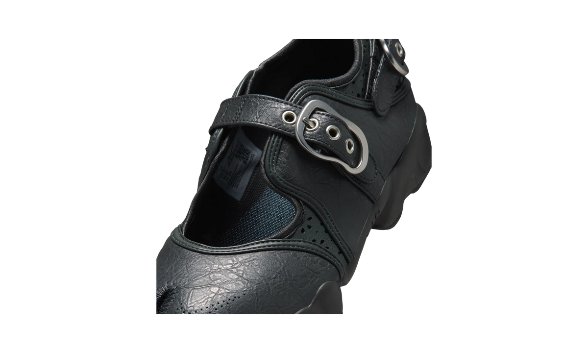 Overkicks - Nike Air Rift Leather Anthracite Metallic Silver (Womens) (IR5863-060) - detalle lateral interior