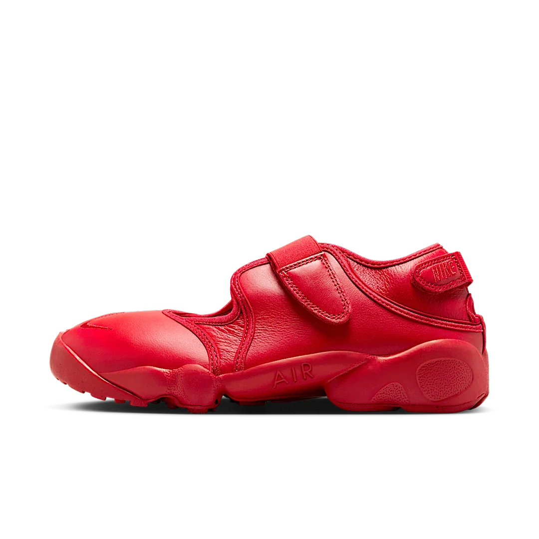 Overkicks - Nike Air Rift Leather Fire Red (Womens) (HM5737-600) - vista lateral
