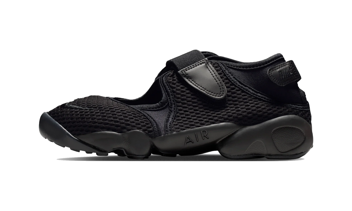 Overkicks - Nike Air Rift Mesh Black (Womens) (IW8074-001) - vista lateral