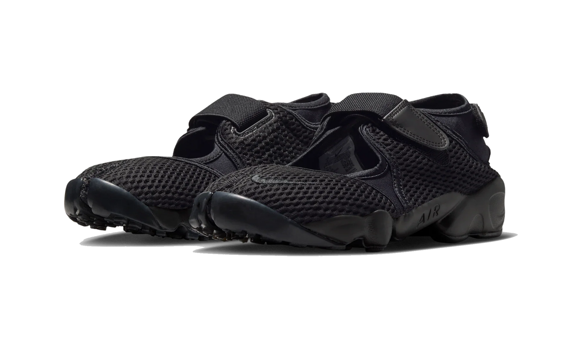 Overkicks - Nike Air Rift Mesh Black (Womens) (IW8074-001) - vista trasera