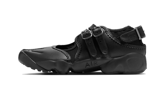 Overkicks - Nike Air Rift Triple Black Buckle Strap (Womens) (IB8881-001) - vista lateral