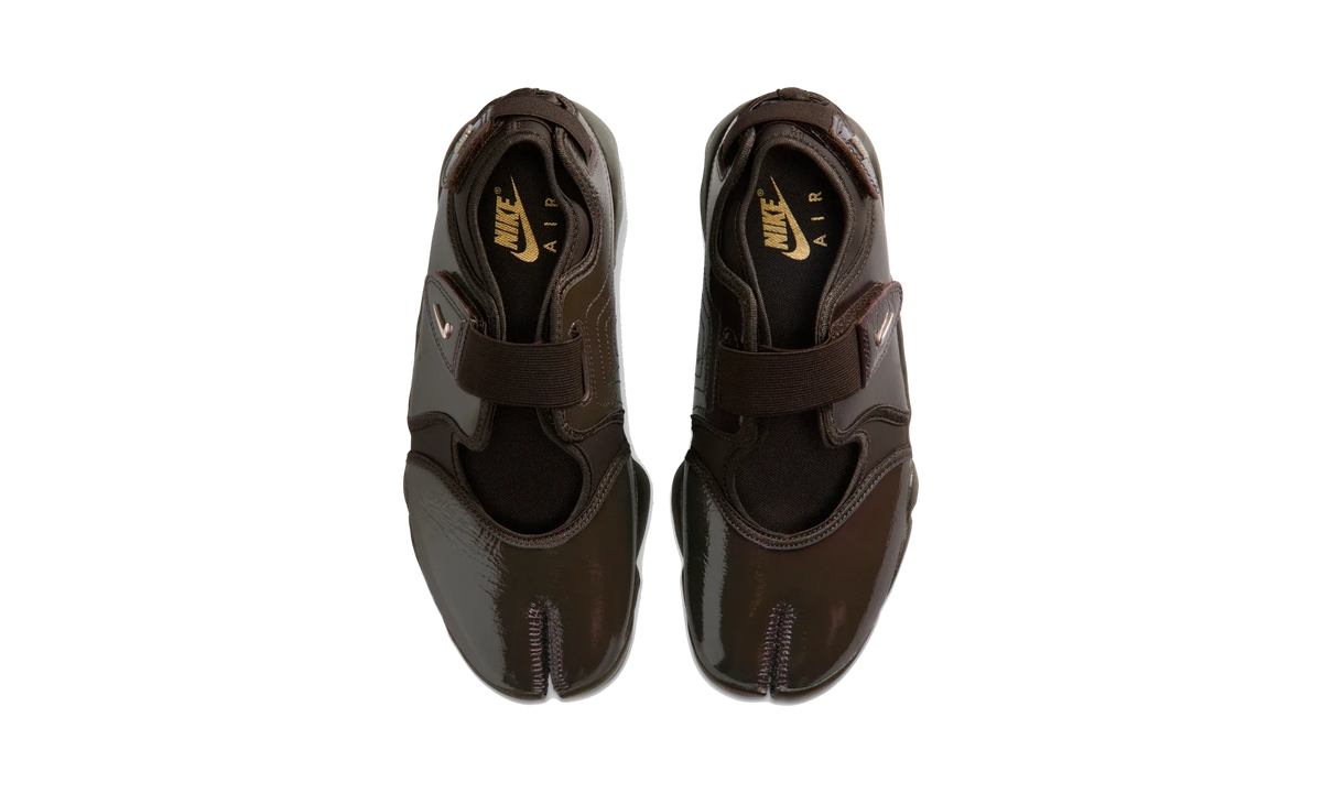 Overkicks - Nike Air Rift Velvet Brown Gold (Womens) (IB8954-200) - vista superior