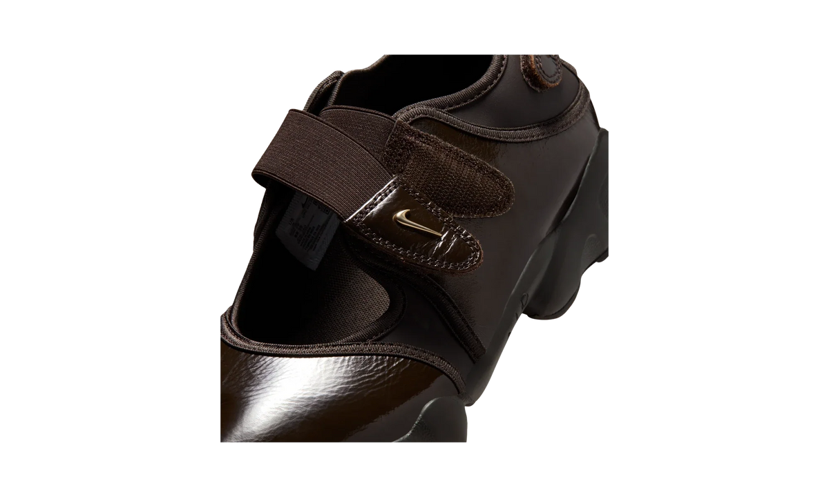 Overkicks - Nike Air Rift Velvet Brown Gold (Womens) (IB8954-200) - detalle lateral interior