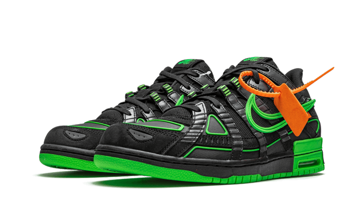 Overkicks - Nike Air Rubber Dunk Off-White Green Strike (CU6015-001) - vista trasera