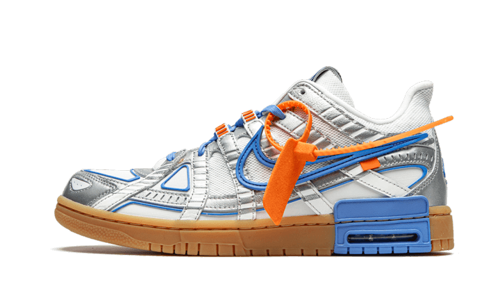 Overkicks - Nike Air Rubber Dunk Off-White UNC (CU6015-100) - vista lateral