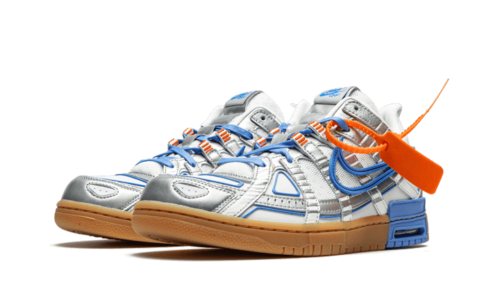 Overkicks - Nike Air Rubber Dunk Off-White UNC (CU6015-100) - vista trasera