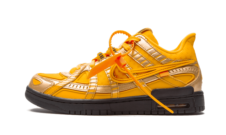 Overkicks - Nike Air Rubber Dunk Off-White University Gold (CU6015-700) - vista lateral