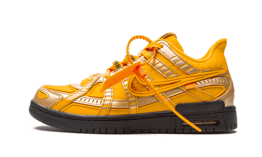 Overkicks - Nike Air Rubber Dunk Off-White University Gold (CU6015-700) - vista lateral