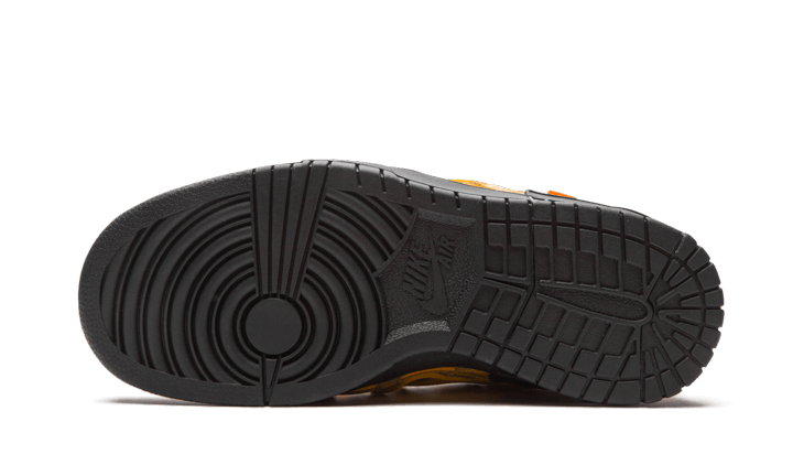 Overkicks - Nike Air Rubber Dunk Off-White University Gold (CU6015-700) - detalle suela