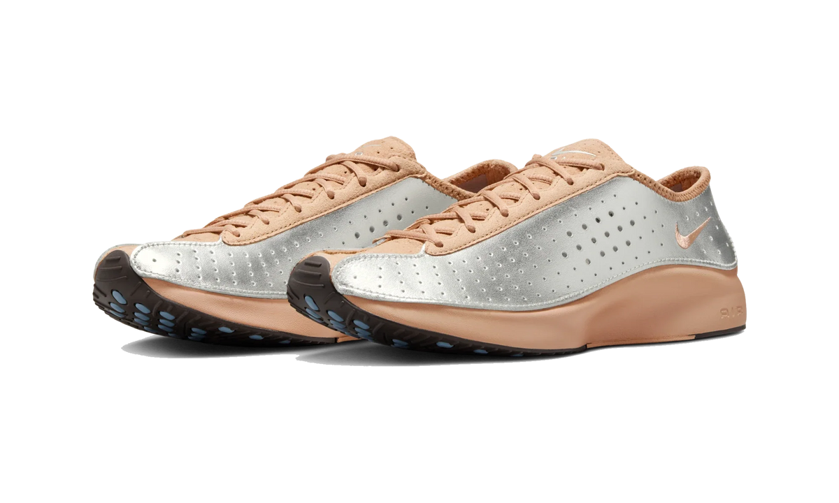 Overkicks - Nike Air Superfly Elm Brown Metallic Silver (Womens) (IB5824-200) - vista trasera