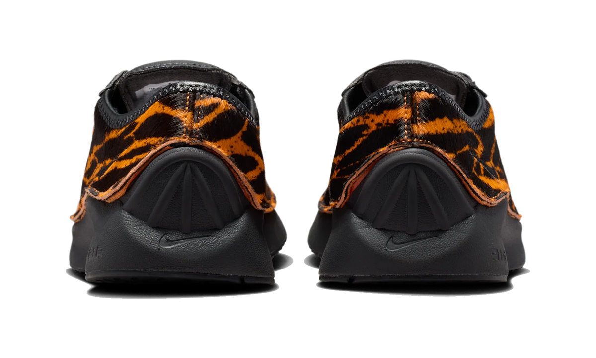 Overkicks - Nike Air Superfly LX Tiger Print Pony Hair (Womens) (HQ9148-800) - detalle talon