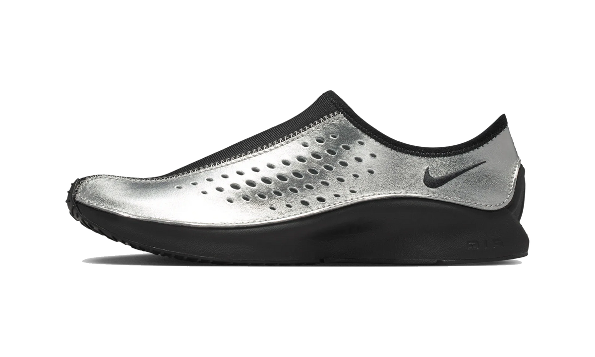 Overkicks - Nike Air Superfly Moc Metallic Silver Black (Womens) (HV8628-003) - vista lateral