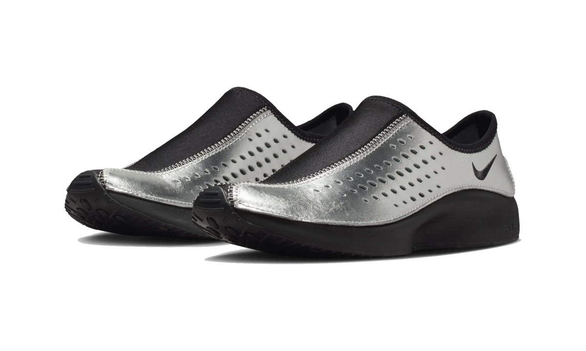 Overkicks - Nike Air Superfly Moc Metallic Silver Black (Womens) (HV8628-003) - vista trasera