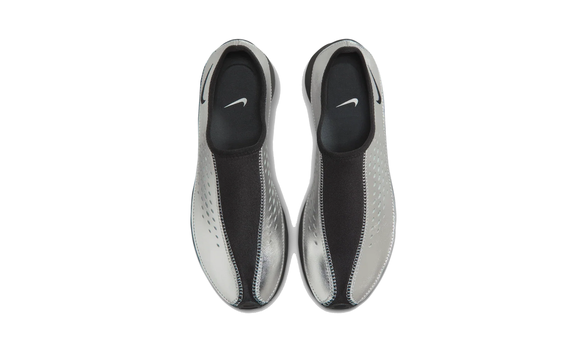 Overkicks - Nike Air Superfly Moc Metallic Silver Black (Womens) (HV8628-003) - vista superior