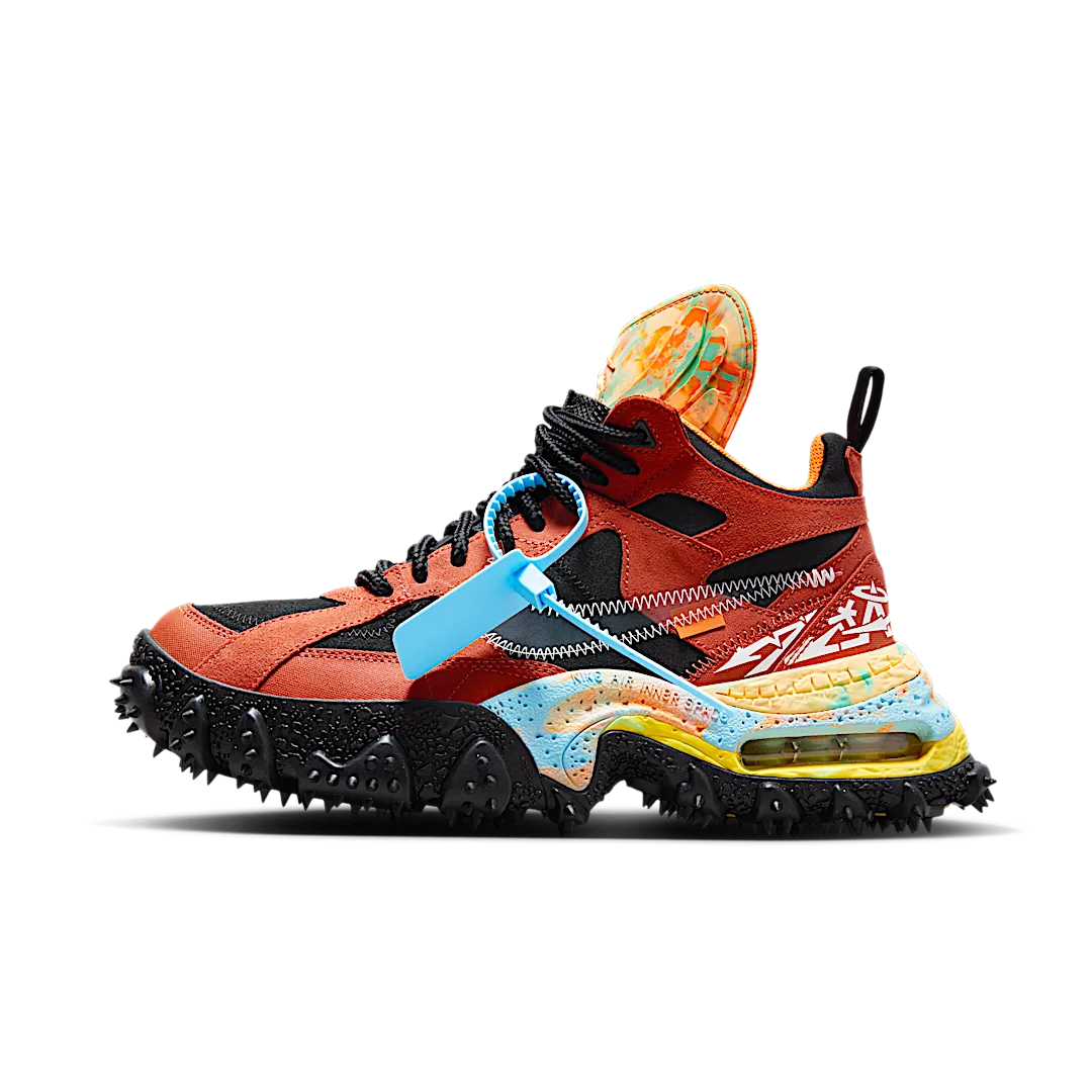 Overkicks - Nike Air Terra Forma Off-White Mantra Orange (DQ1615-800) - vista lateral