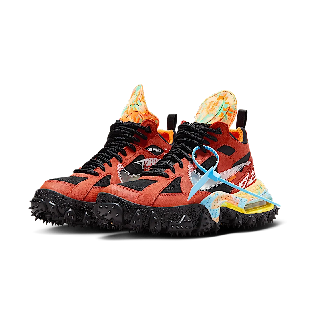 Overkicks - Nike Air Terra Forma Off-White Mantra Orange (DQ1615-800) - vista trasera