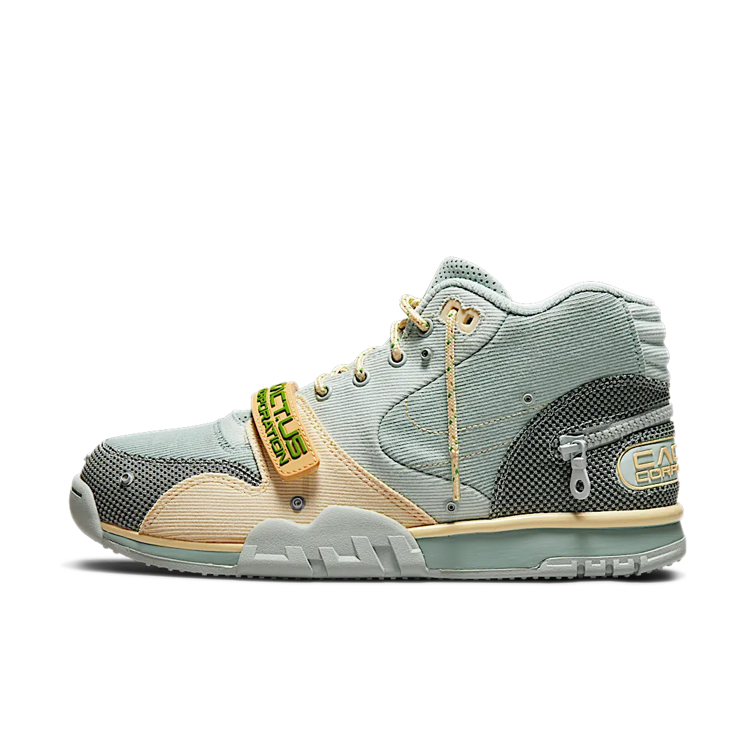 Overkicks - Nike Air Trainer 1 SP Travis Scott Grey Haze (DR7515-001) - vista lateral