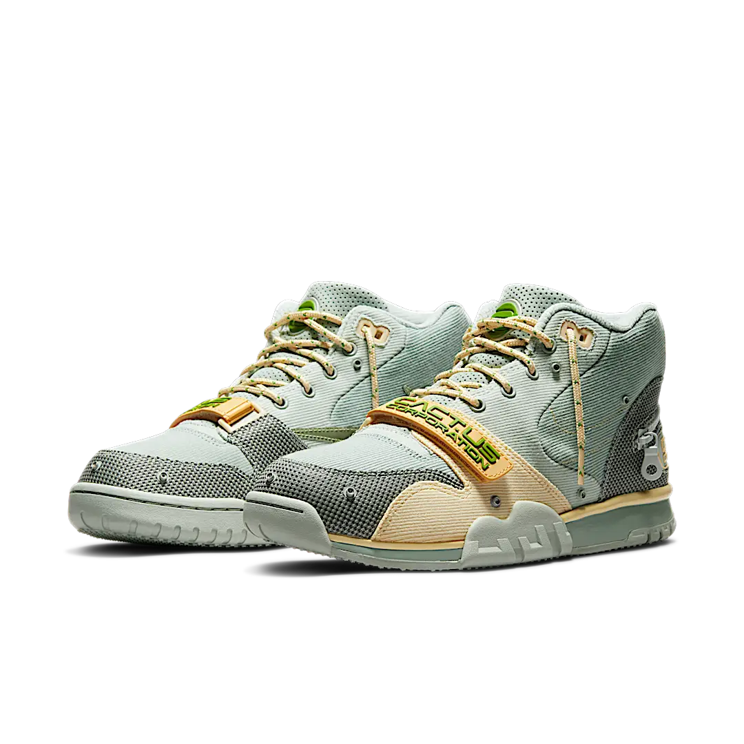 Overkicks - Nike Air Trainer 1 SP Travis Scott Grey Haze (DR7515-001) - vista trasera