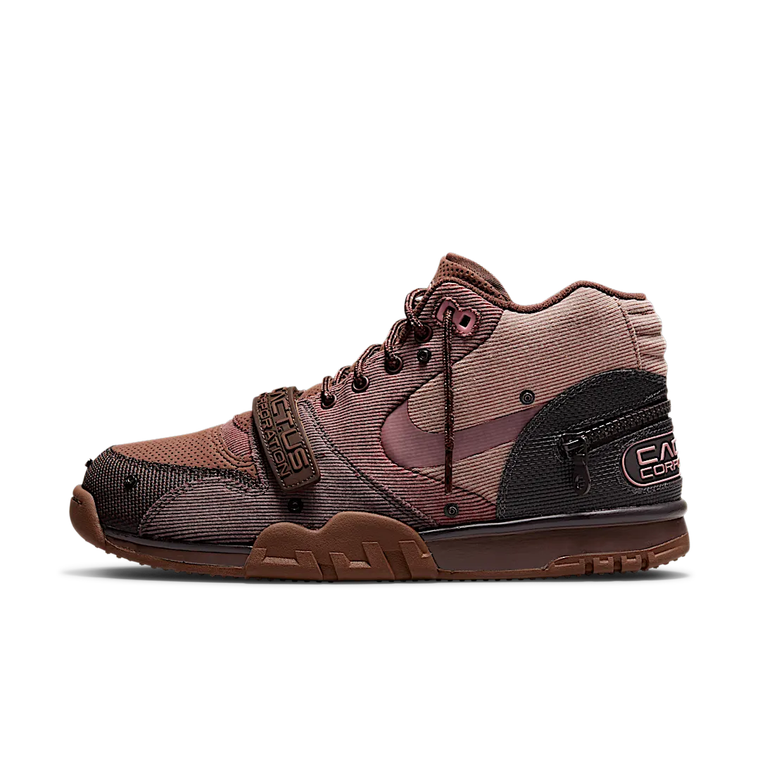 Overkicks - Nike Air Trainer 1 SP Travis Scott Wheat (DR7515-200) - vista lateral