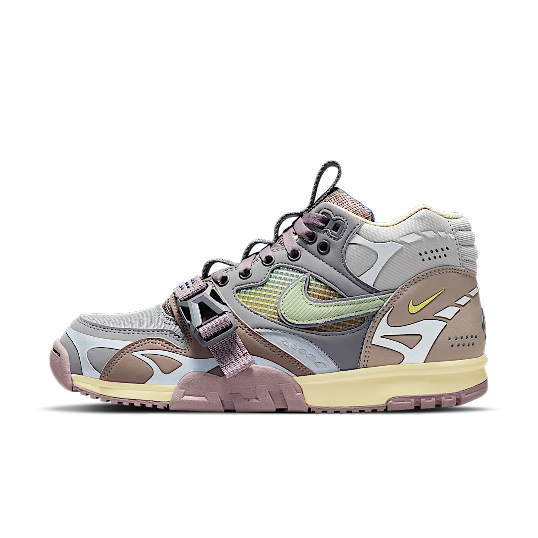 Overkicks - Nike Air Trainer 1 Utility SP Light Smoke Grey Honeydew Particle Grey (DH7338-002) - vista lateral