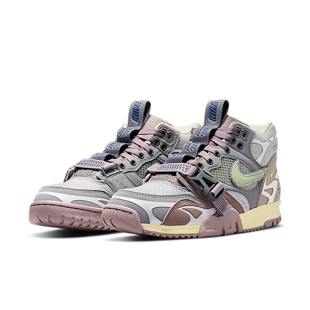Overkicks - Nike Air Trainer 1 Utility SP Light Smoke Grey Honeydew Particle Grey (DH7338-002) - vista trasera