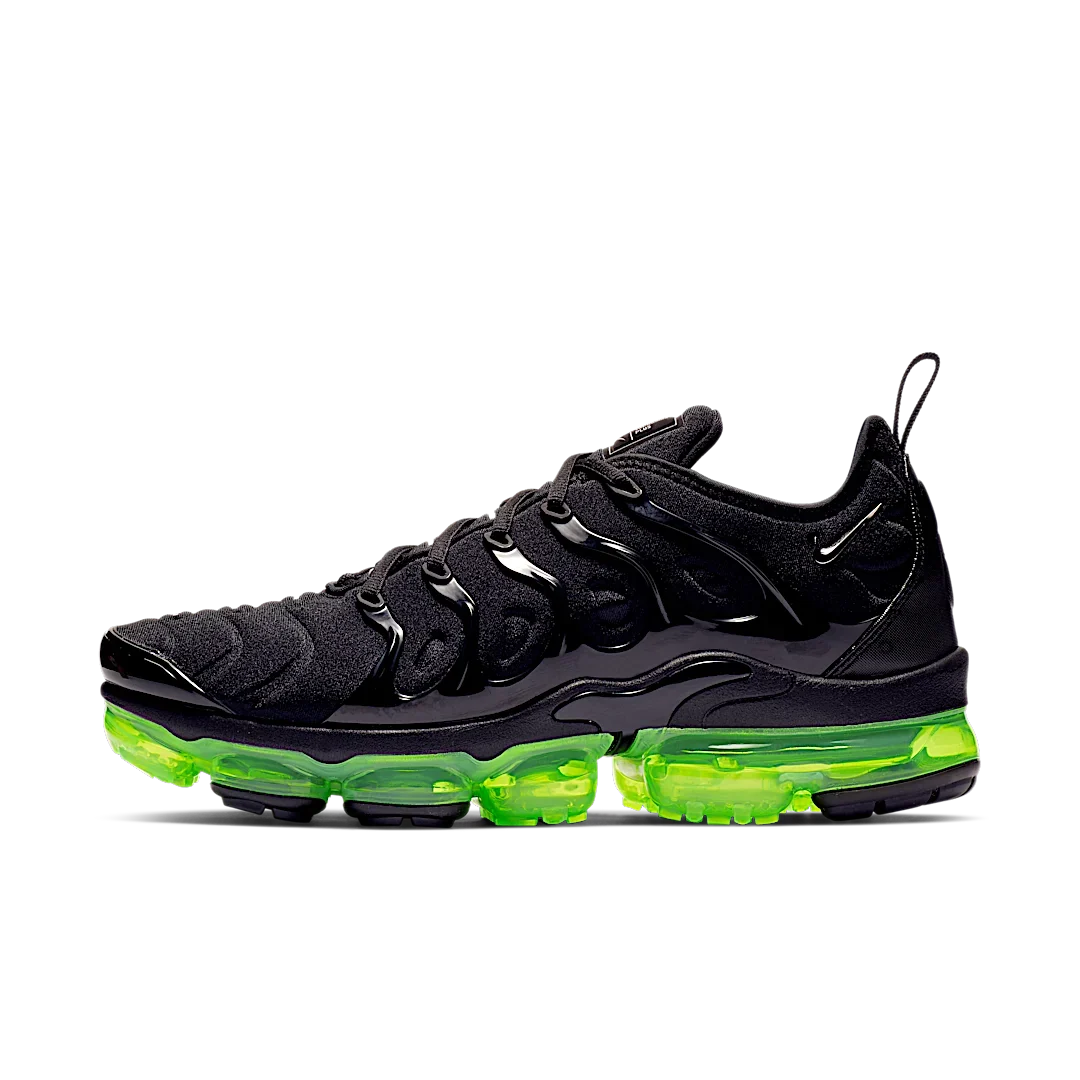 Overkicks - Nike Air VaporMax Plus Black Volt Sole (924453-015) - vista lateral