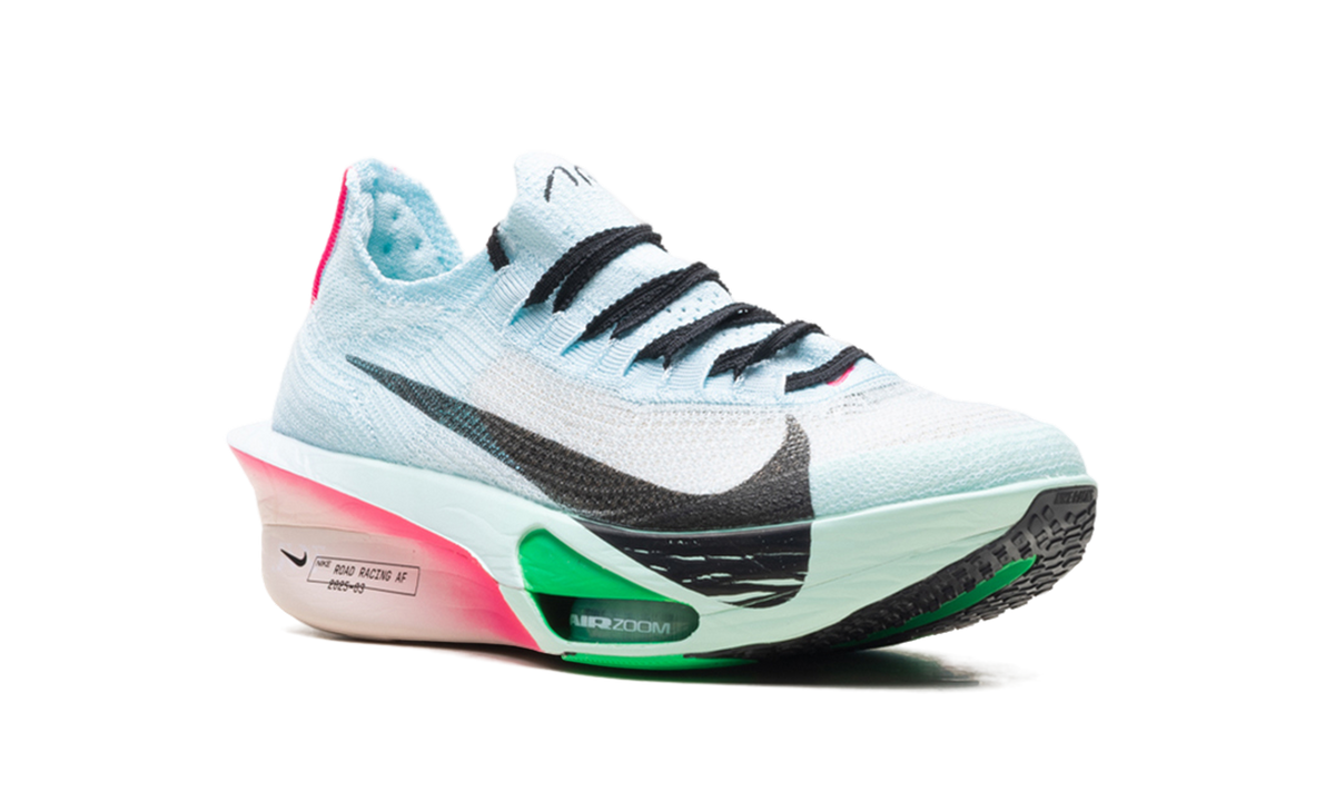 Overkicks - Nike Air Zoom Alphafly Next% 3 Glacier Blue Mint Foam (FD8311-400) - detalle talon