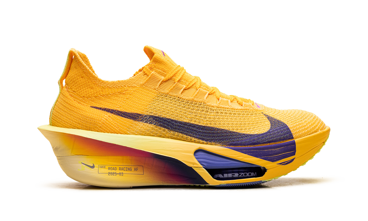 Overkicks - Nike Air Zoom Alphafly Next% 3 Laser Orange Indigo Burst (FD8311-800) - detalle talon