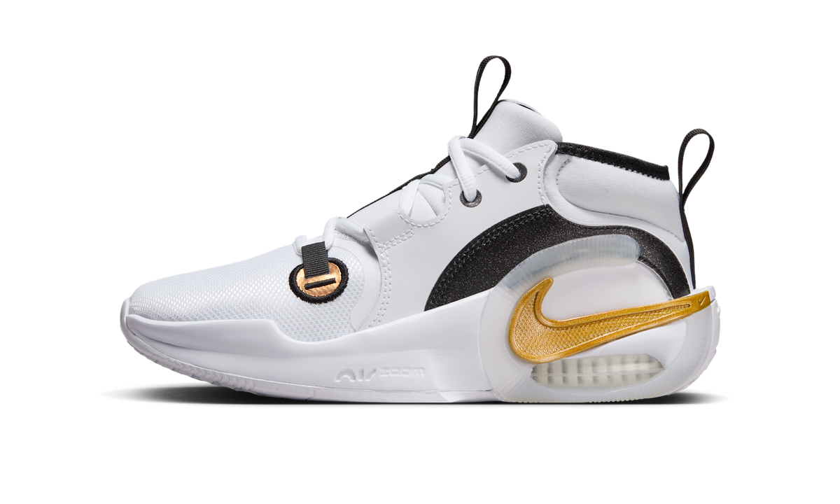 Overkicks - Nike Air Zoom Crossover 2 White Metallic Gold (GS) (FB2689-100) - vista lateral