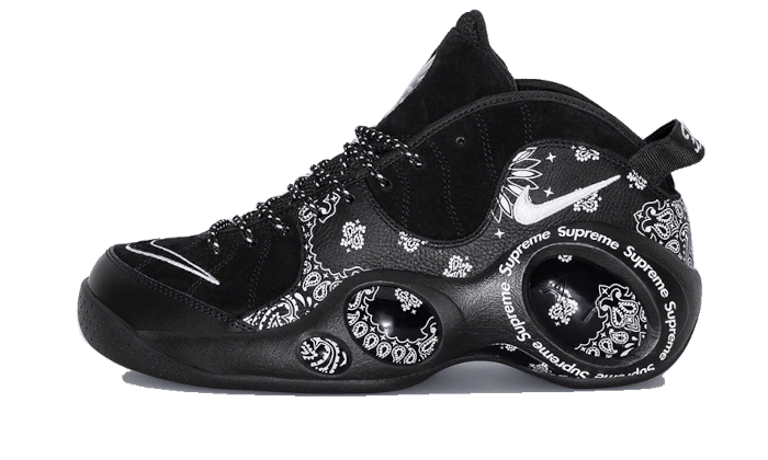 Overkicks - Nike Air Zoom Flight 95 SP Supreme Black (DJ8604-001) - vista lateral