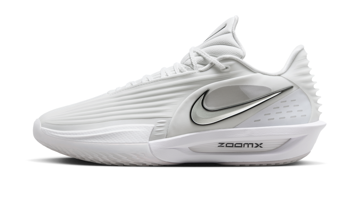 Overkicks - Nike Air Zoom GT Cut 3 Turbo White Metallic Silver (HV9919-101/HV9918-101) - vista lateral