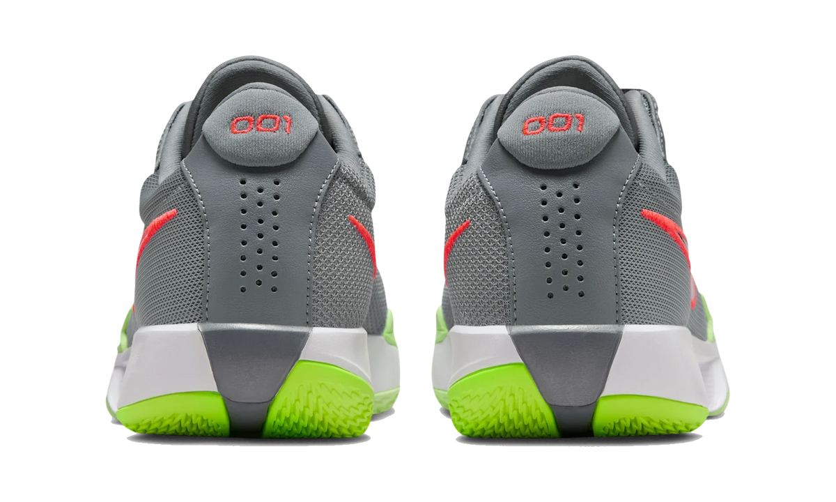 Overkicks - Nike Air Zoom GT Cut Academy Smoke Grey Barely Volt Crimson (FB2599-015) - detalle talon