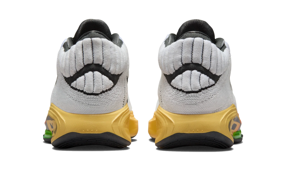 Overkicks - Nike Air Zoom GT Hustle 3 Big Air White Safety Orange (FV5953-101) - detalle talon