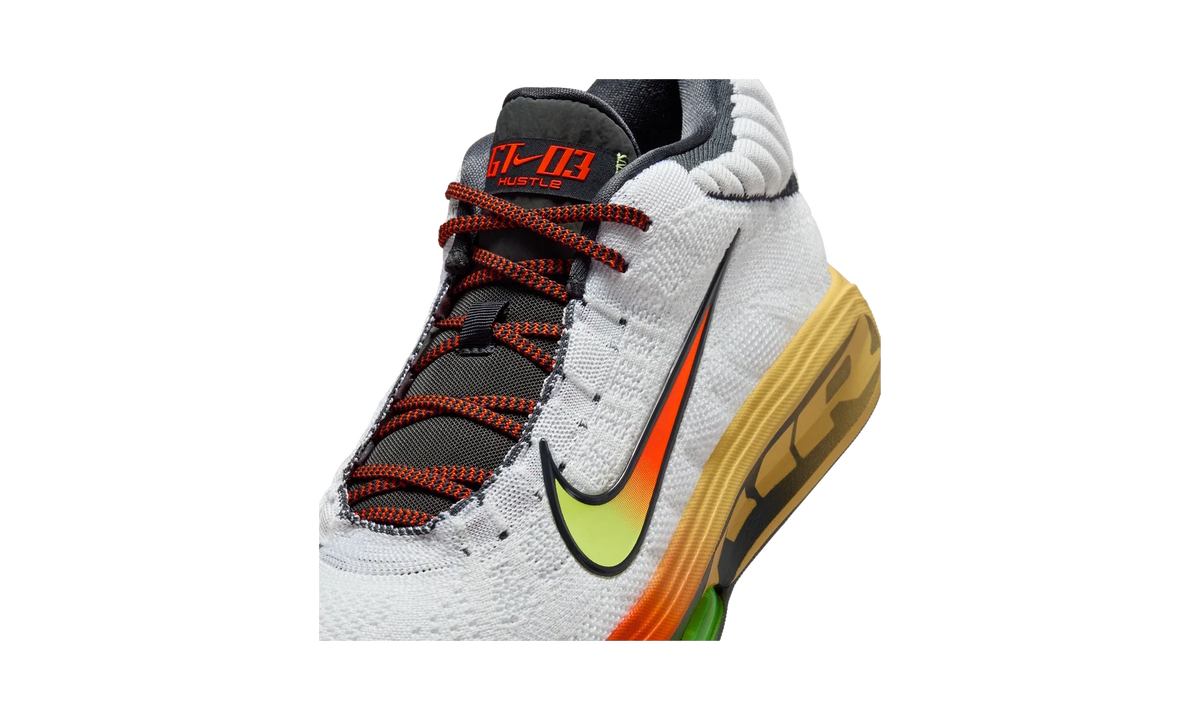 Overkicks - Nike Air Zoom GT Hustle 3 Big Air White Safety Orange (FV5953-101) - detalle lateral interior