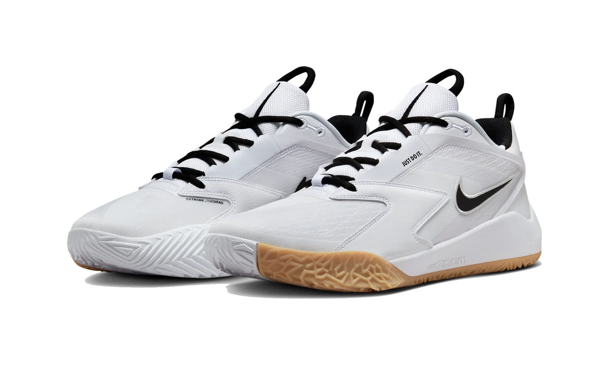 Overkicks - Nike Air Zoom Hyperace 3 White Black Gum (FQ7074-101) - vista trasera