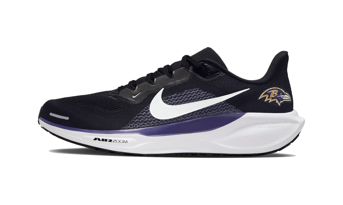 Overkicks - Nike Air Zoom Pegasus 41 Baltimore Ravens (2025) (IB3194-001) - vista lateral