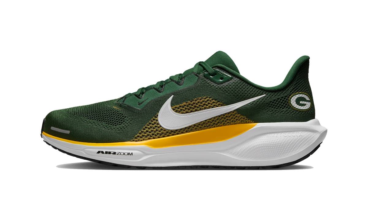 Overkicks - Nike Air Zoom Pegasus 41 Green Bay Packers (2025) (IB3216-300) - vista lateral