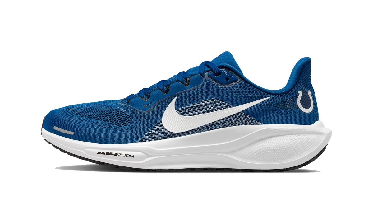 Overkicks - Nike Air Zoom Pegasus 41 Indianapolis Colts (2025) (IB3214-400) - vista lateral