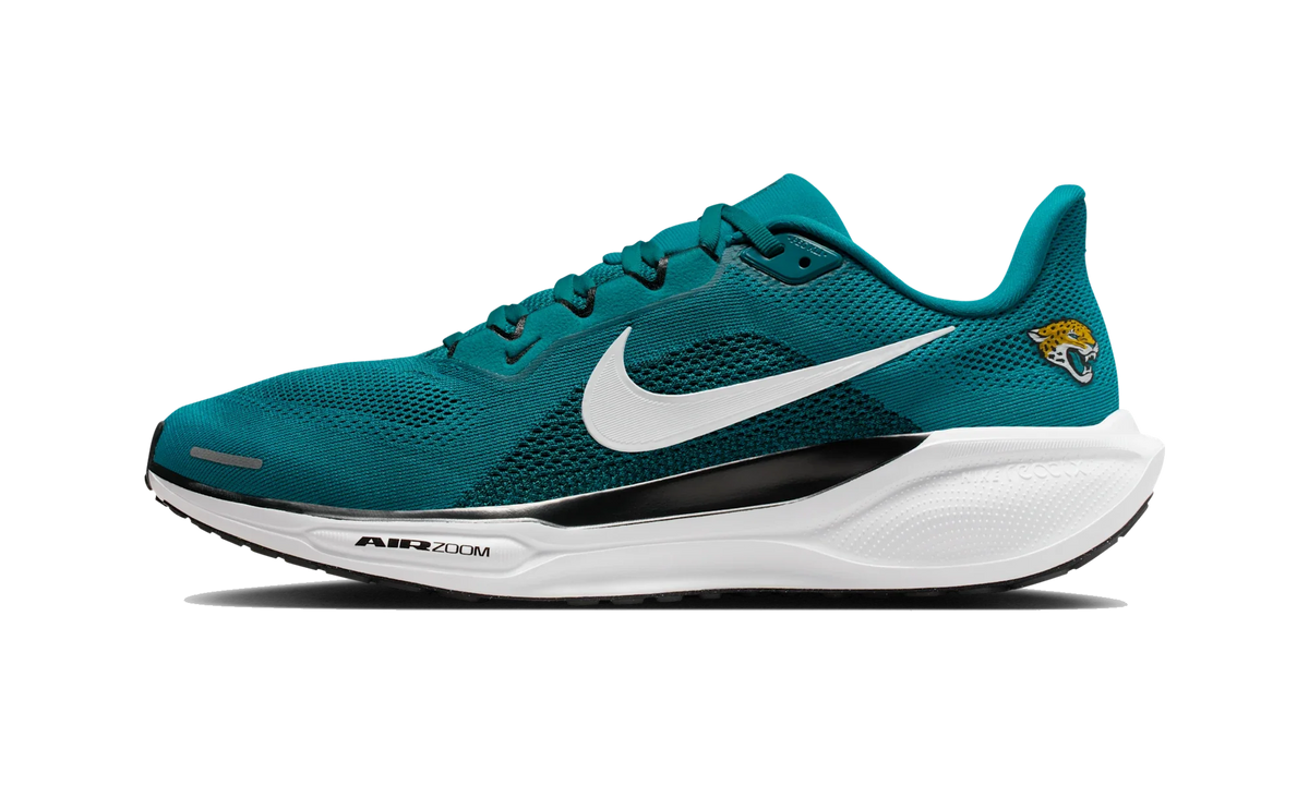 Overkicks - Nike Air Zoom Pegasus 41 Jacksonville Jaguars (2025) (IB3196-400) - vista lateral