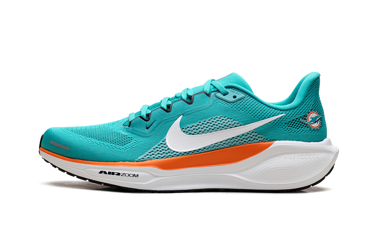 Overkicks - Nike Air Zoom Pegasus 41 Miami Dolphins (2025) (IB3200-300) - vista lateral