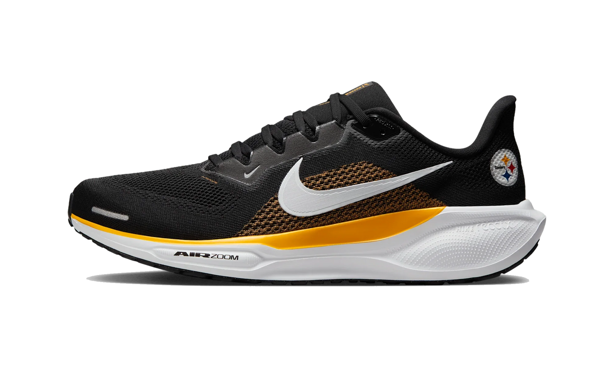 Overkicks - Nike Air Zoom Pegasus 41 Pittsburgh Steelers (2025) (IB3213-001) - vista lateral